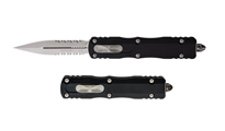 Microtech 227-11 Dirac Delta Tactical AUTO OTF Stonewashed Combo Dagger Blade Black Aluminum by Unknown