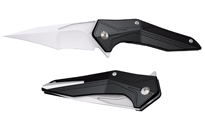 Brous Blades Tyrant Black Satin  by Brous Blades