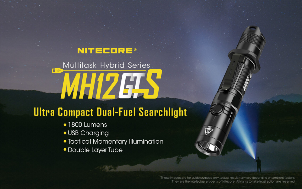 Nitecore Compact Dual-Fuel Search Light MH12GTS