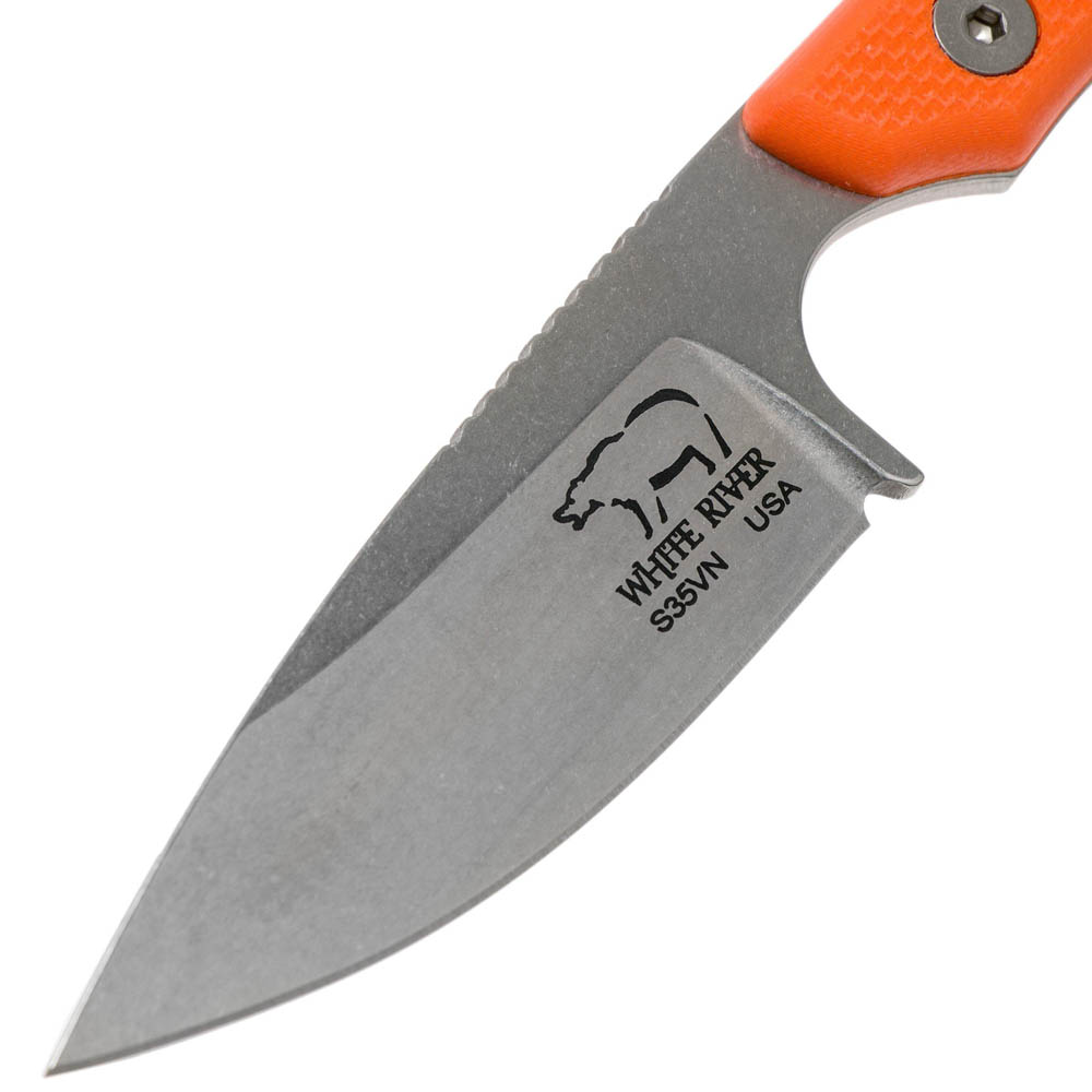 White River Knives M1 Backpacker Pro Orange G10, Kydex