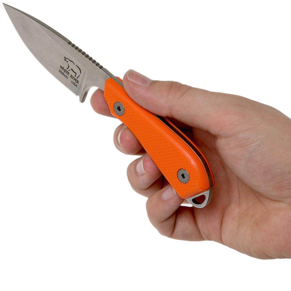 White River Knives M1 Backpacker Pro Orange G10, Kydex
