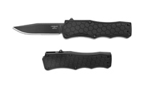Hogue Exploit OTF AUTO Knife 3.5 Matte Black Tritium Infused Trigger 34057 by Hogue Knives
