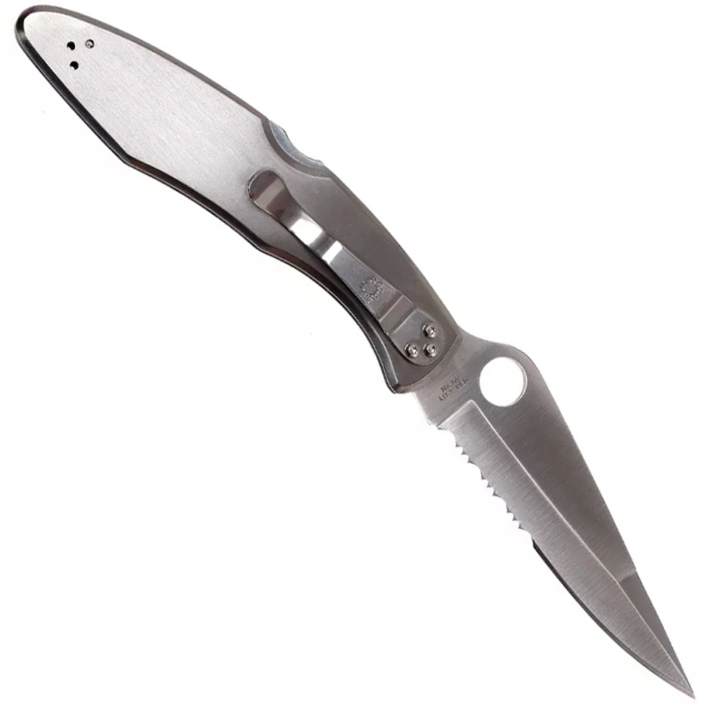 Spyderco Police Partly Serrated VG10 Stainless Steel C07PS