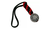 Spyderco Flat Oval Bead with Red/Black Lanyard BEAD5LY by Spyderco