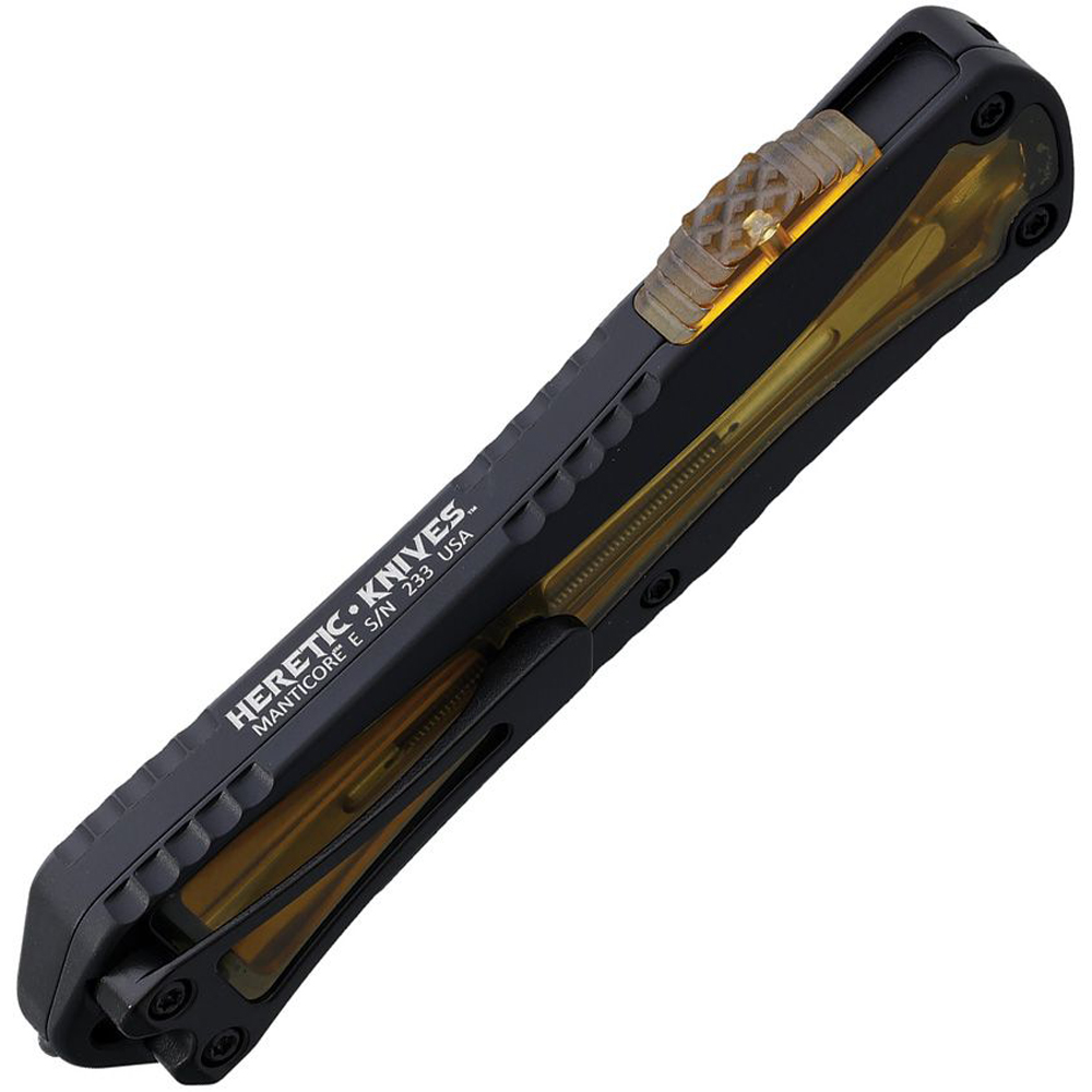 Heretic Manticore E OTF CPM-MagnaCut Black DLC Plain/Serrated Double Edge Dagger H028-6C-ULTEM