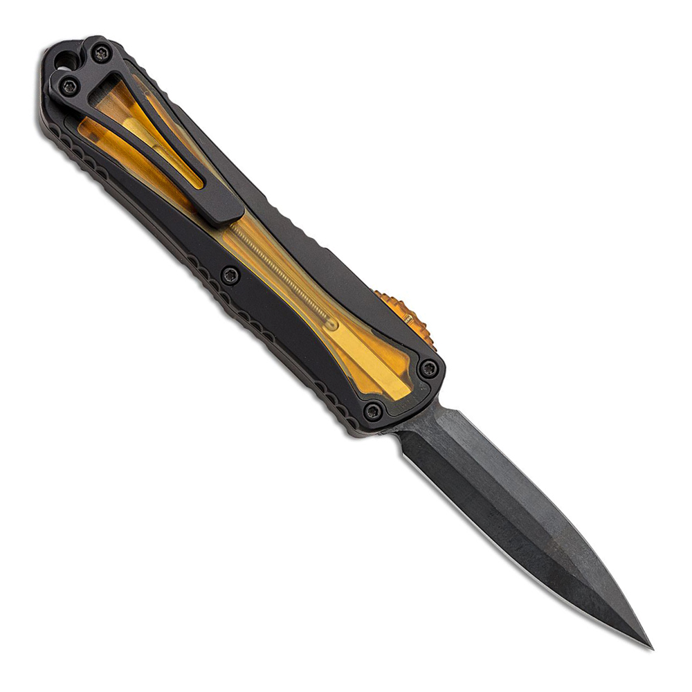 Heretic Manticore E OTF CPM-MagnaCut Black DLC Double Edge Dagger H028-6A-ULTEM