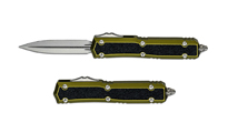 Microtech Makora D/E OTF MCT20610ODS Stonewashed Double Edge Dagger OD Green Aluminum Handles with Black Traction Inlays by Unknown