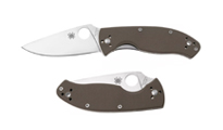 Spyderco Tenacious CPM-M4 Satin Plain Brown G10 C122GBNM4P by Spyderco