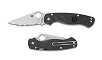 Spyderco Para Military 2 Lightweight CTS-BD1N Satin Serrated Black FRN C81SBK2 by Spyderco
