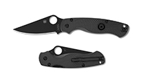 Spyderco Para Military 2 Lightweight CTS-BD1N Black DLC Plain Black FRN C81PBBK2 by Spyderco