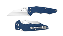 Spyderco YoJumbo CPM-SPY27 Satin Plain Cobalt Blue G10 C253GPCBL by Spyderco
