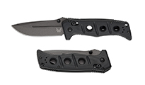 Benchmade 275GY-03 Sibert Adamas MagnaCut Tungsten Gray Plain Drop Point Black G10 by Benchmade 