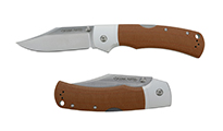 Cold Steel Mackinac Hunter Satin Clip Point AUS10A Brown Micarta CS-FL-36MAK-BRST by Cold Steel