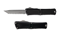 Microtech Combat Troodon Gen III AUTO OTF M390 Serrated Tanto Apocalyptic Black Aluminum Handles 1144-12AP by Unknown