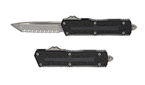 Microtech Scarab II Gen III AUTO OTF Apocalyptic Tanto Serrated Black Aluminum with Black Traction Inlays 1279-12AP by Unknown