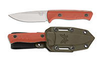 Benchmade SlipRidge Fixed Blade MagnaCut Stonewashed Drop Point Rust Orange G10 15650-01 by Benchmade 