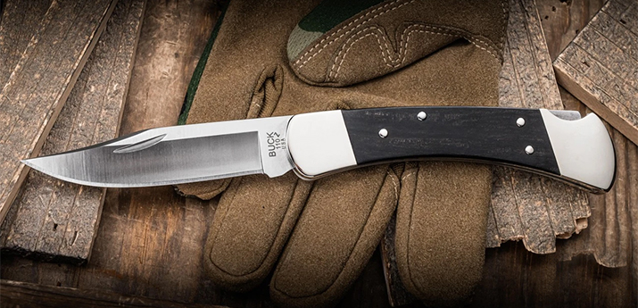 Buck 110 FOLDING HUNTER SLIM HERITAGE ELITE BRASS 110BRS19-B by Unknown