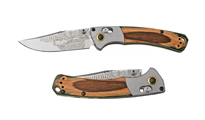Benchmade Mini Crooked River Bull Elk Limited Edition Artist Series 15085-2201 by Benchmade 