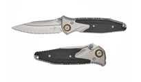 Microtech Socom Bravo Mini M390 Blasted Clip Point Serrated Blade Bolstered Titanium Handles with Carbon Fiber Scales 260M-9CFTI by Unknown